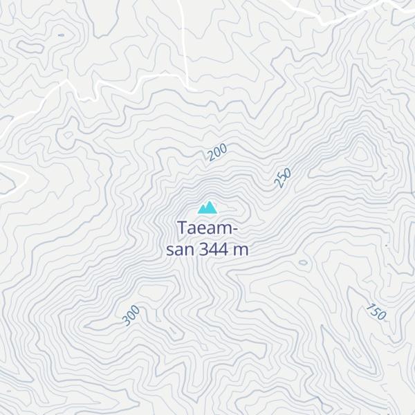 Map of Taeam-san