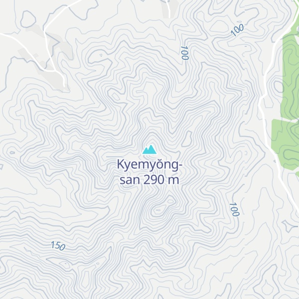Map of Kyemyŏng-san