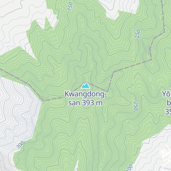 Map of Kwangdong-san