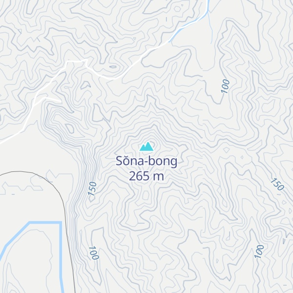 Map of Sŏna-bong