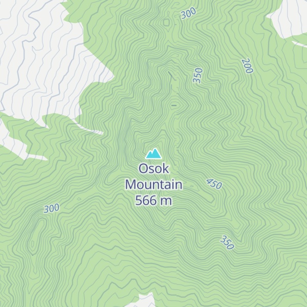 Map of Osok Mountain