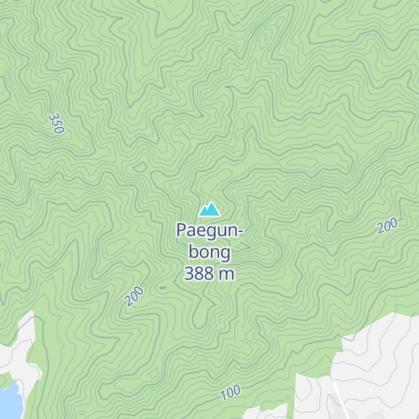 Map of Paegun-bong