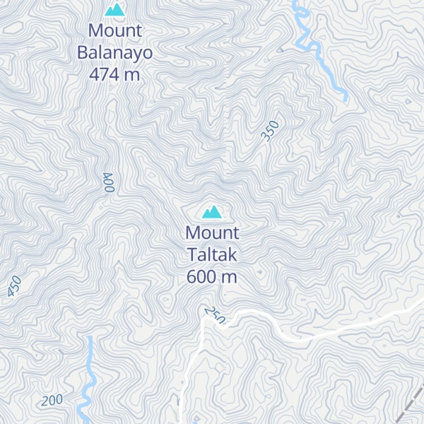 Map of Mount Taltak