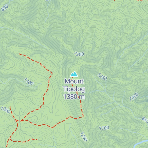 Map of Mount Tipolog