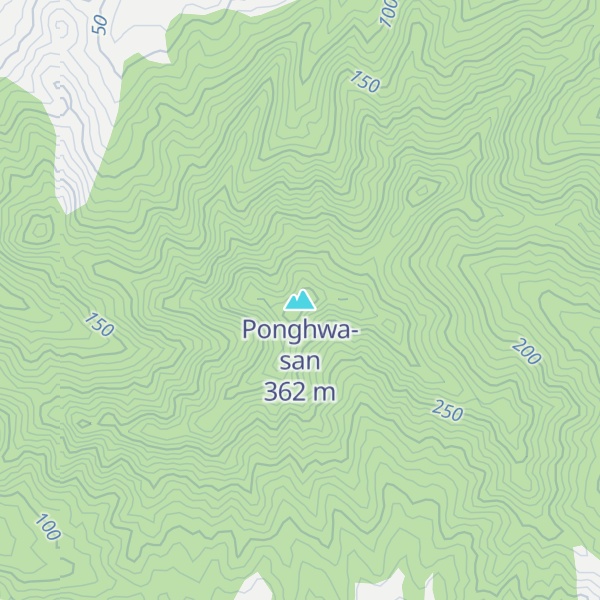 Map of Ponghwa-san