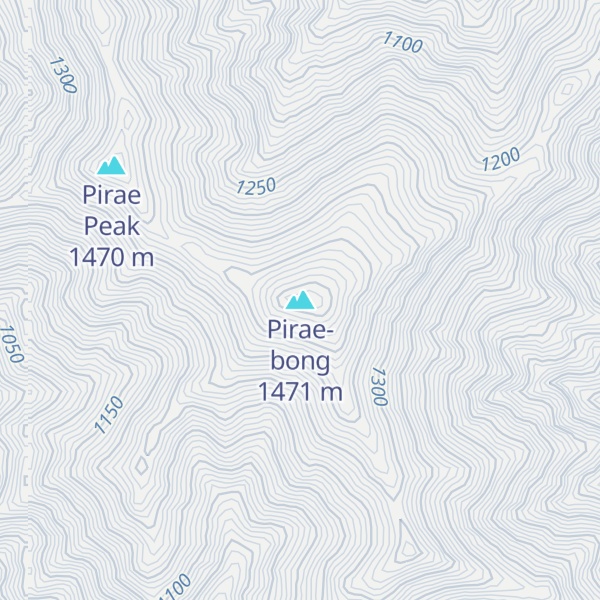 Map of Pirae-bong