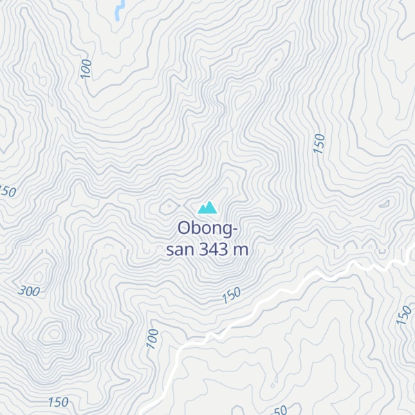 Map of Obong-san