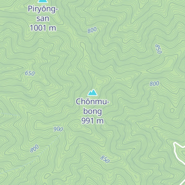 Map of Chŏnmu-bong