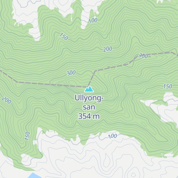 Map of Ullyong-san
