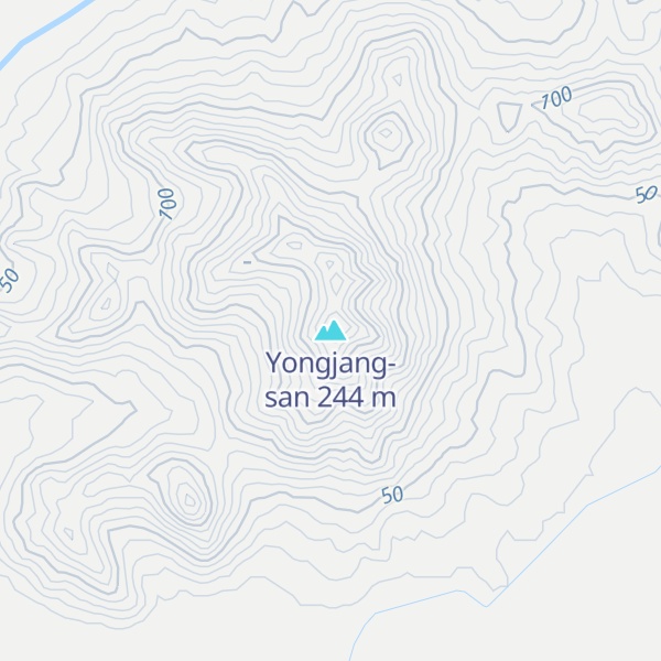 Map of Yongjang-san