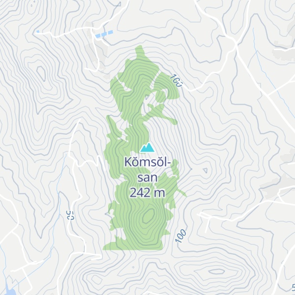 Map of Kŏmsŏl-san