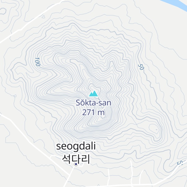 Map of Sŏkta-san