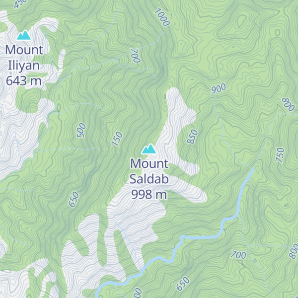 Map of Mount Saldab