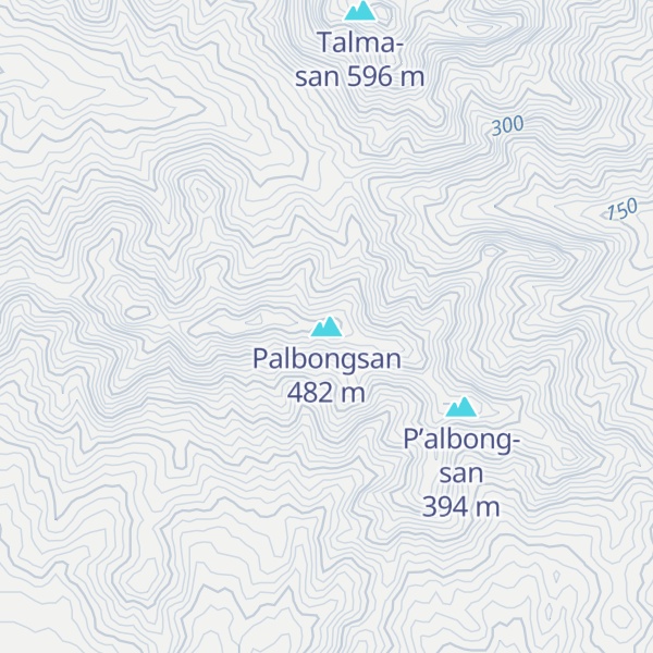 Map of Palbongsan