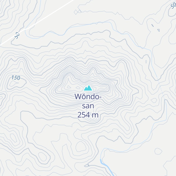 Map of Wŏndo-san