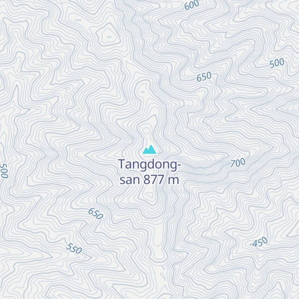 Map of Tangdong-san
