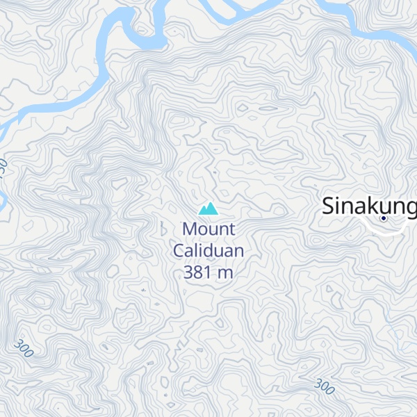 Map of Mount Caliduan