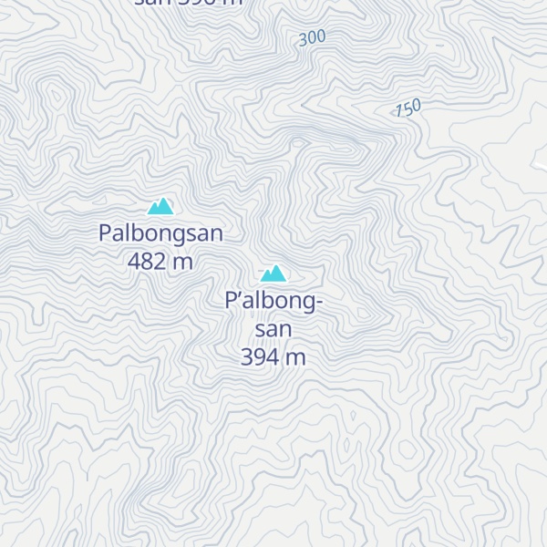 Map of P’albong-san