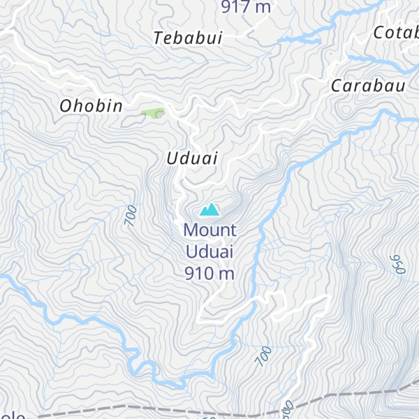 Map of Mount Uduai