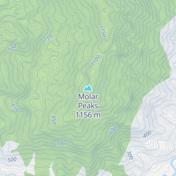 Map of Molar Peaks