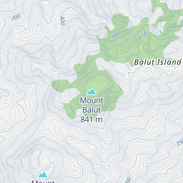 Map of Mount Balut