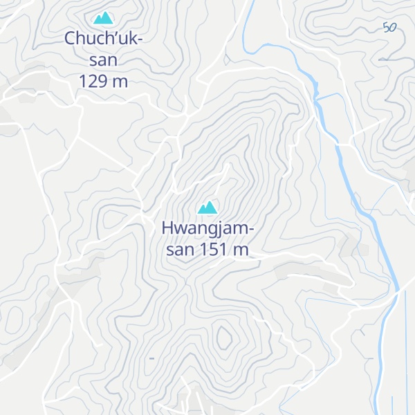 Map of Hwangjam-san