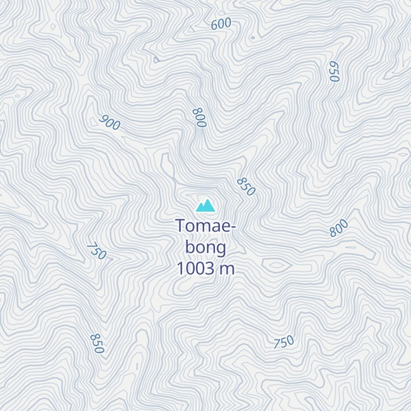Map of Tomae-bong