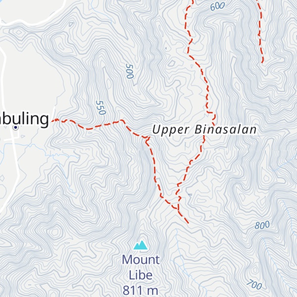 Map of Mount Binasalan
