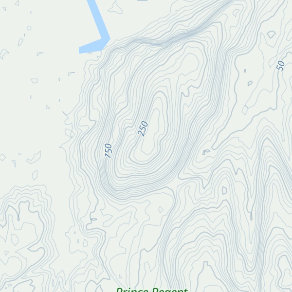 Map of Mount Brookes