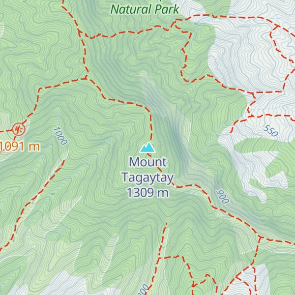Map of Mount Tagaytay