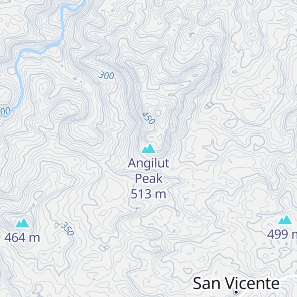 Map of Angilut Peak
