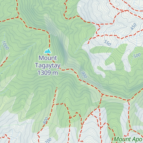 Map of Mount Tinako
