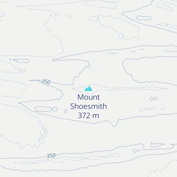 Map of Mount Shoesmith