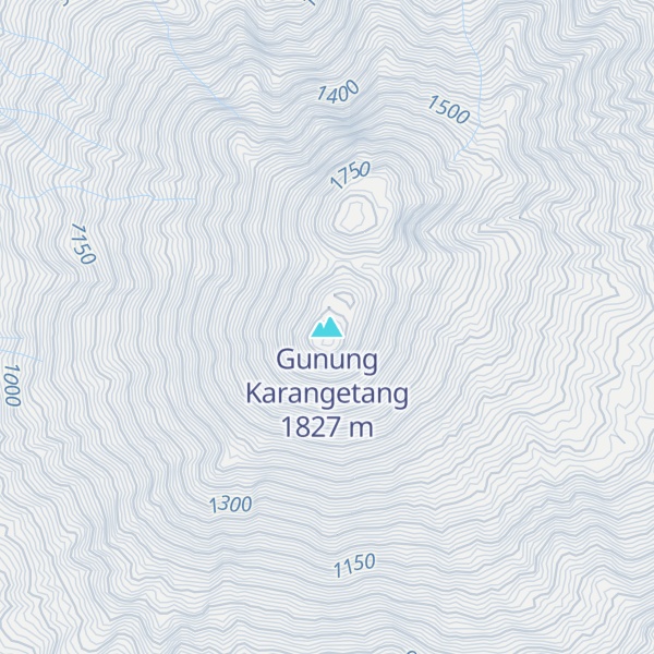 Map of Gunung Karangetang