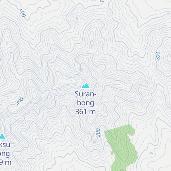 Map of Suran-bong