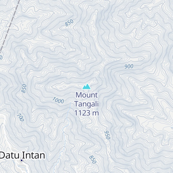 Map of Mount Tangali