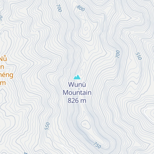 Map of Wunü Mountain
