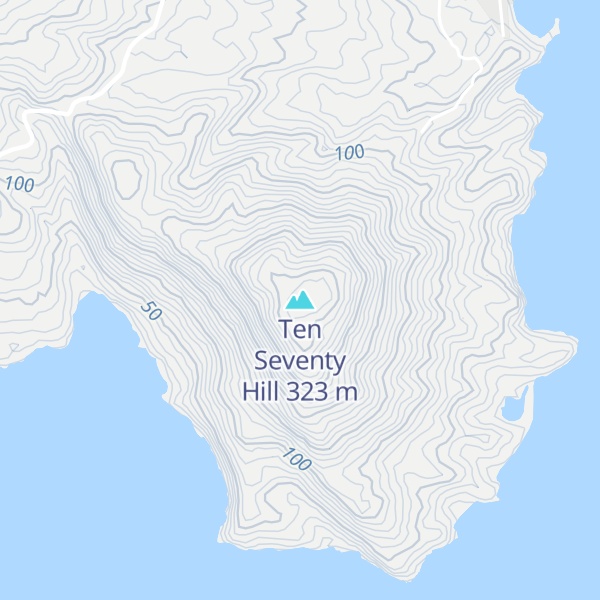 Map of Ten Seventy Hill