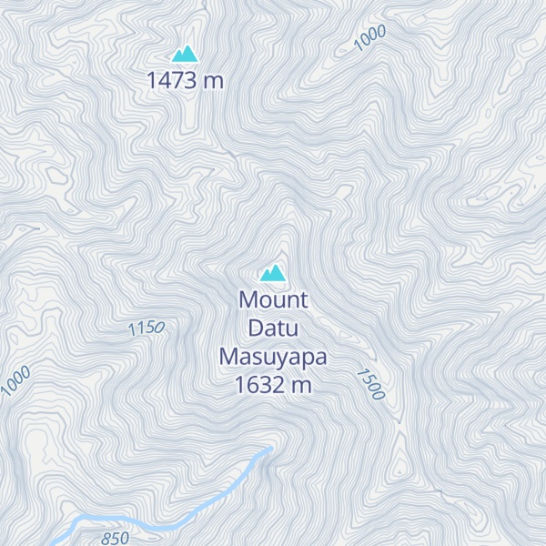 Map of Mount Datu Masuyapa