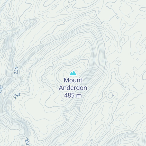 Map of Mount Anderdon