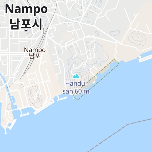 Map of Handu-san