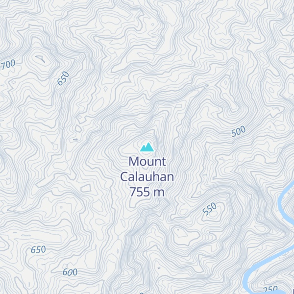 Map of Mount Calauhan