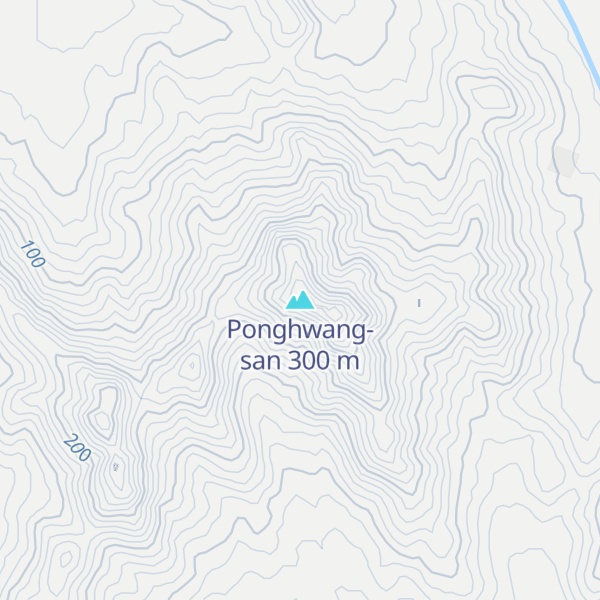 Map of Ponghwang-san
