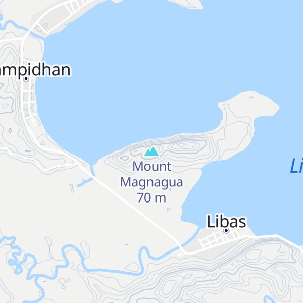 Map of Mount Magnagua