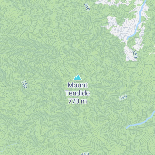 Map of Mount Tendido