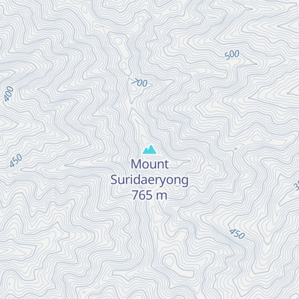 Map of Mount Suridaeryong