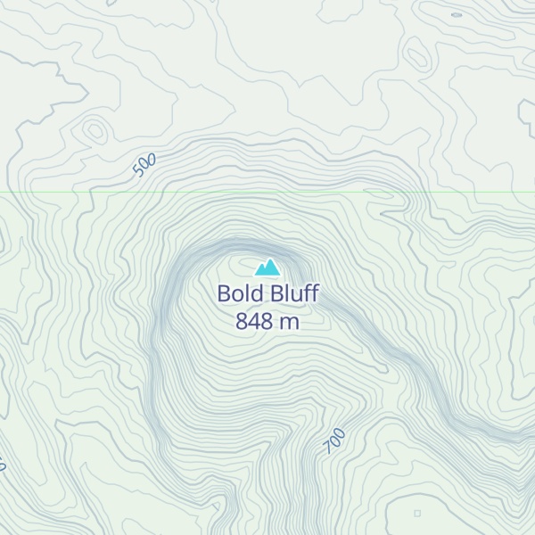 Map of Bold Bluff