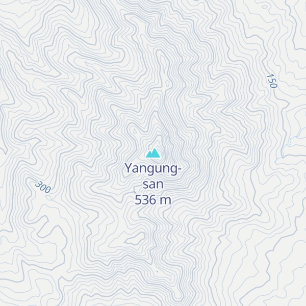 Map of Yangung-san