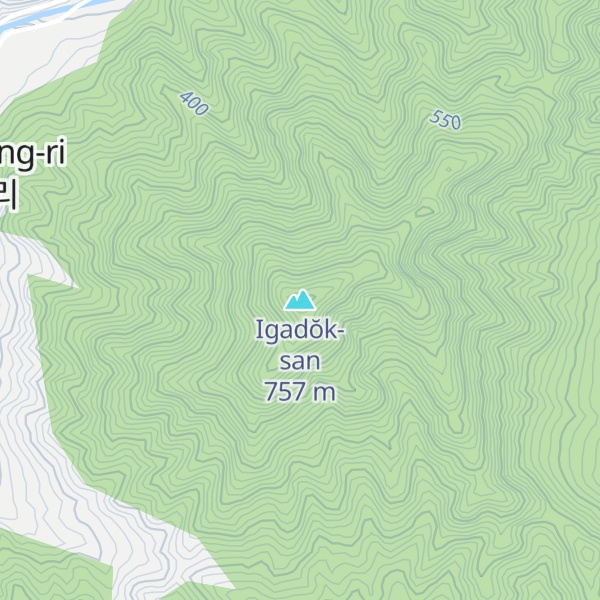 Map of Igadŏk-san
