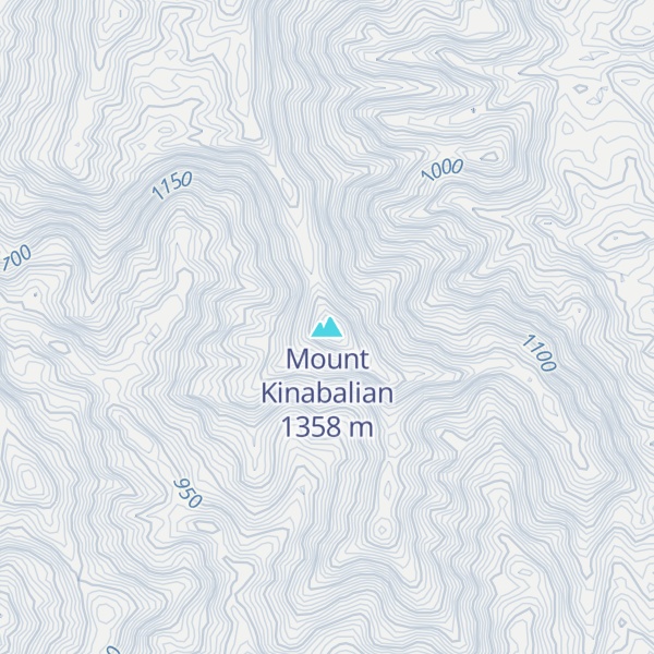 Map of Mount Kinabalian